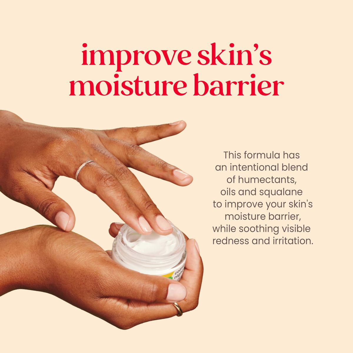 Burt's Bees Calming Night Cream ingredients list