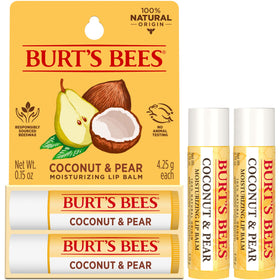 Burt's Bees Coconut and Pear Lip Balm with coconut and pear