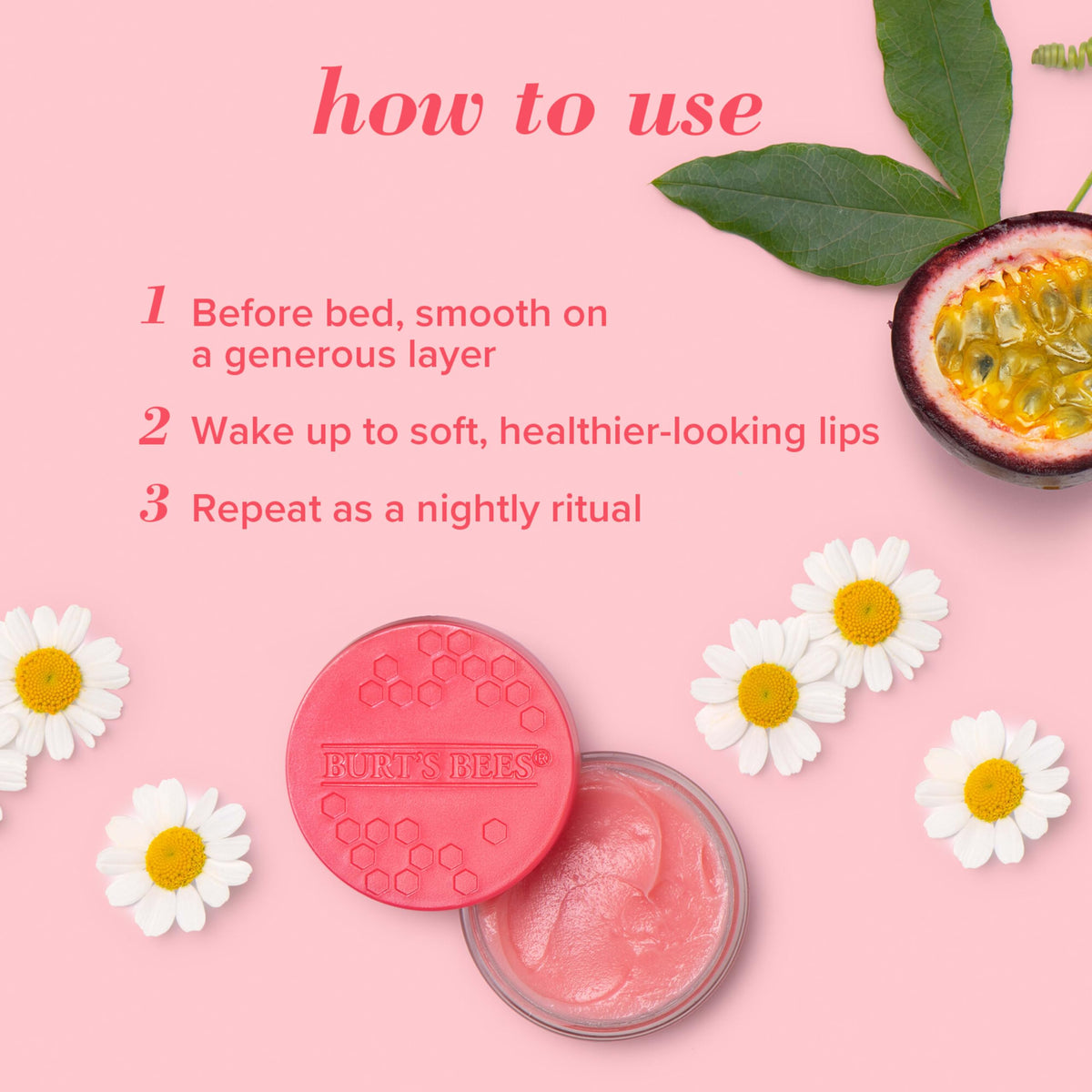 Burt's Bees Lemon Sorbet Lip Mask packaging