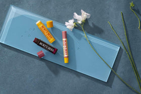 Burt's Bees lip balm tube with minty fresh scent