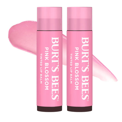 Burt's Bees Lip Tint Balm 2-Pack Pink Blossom front view
