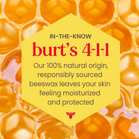 Burt's Bees Lip Tint Set displayed on a vanity with makeup accessories