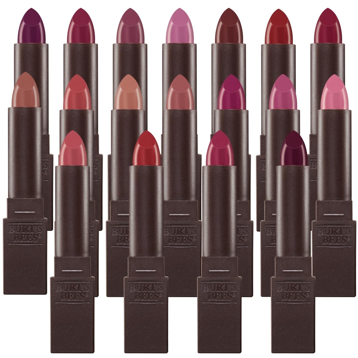 Burt's Bees Lipstick Suede Splash shade in natural light