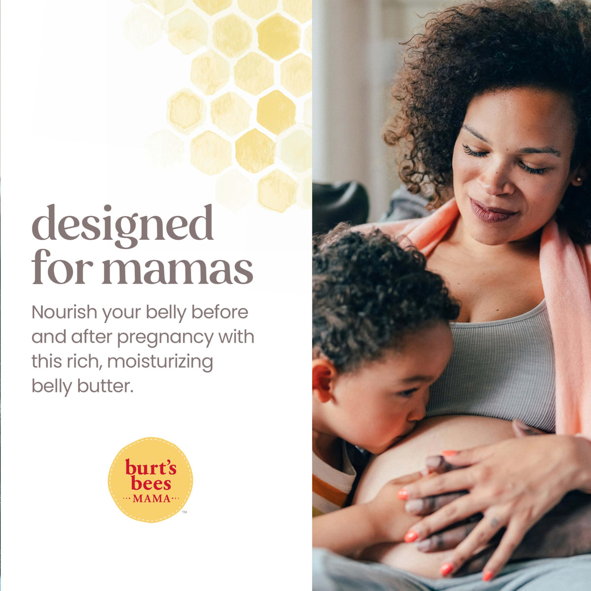 Burt's Bees Mama Belly Butter in a bathroom setting