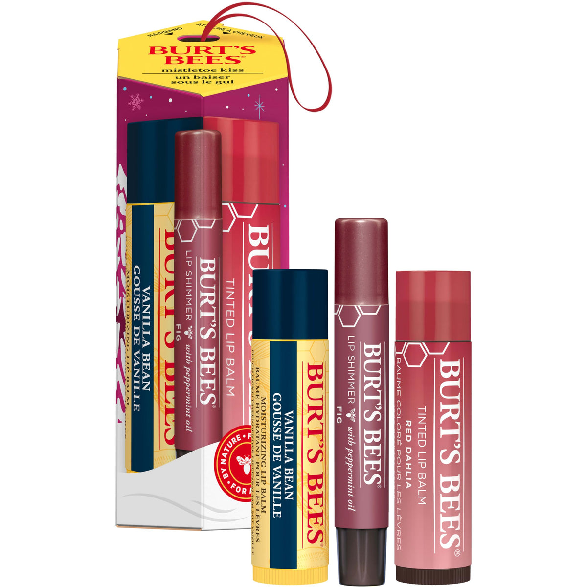 Burt's Bees Mistletoe Kiss Gift Set contents overview