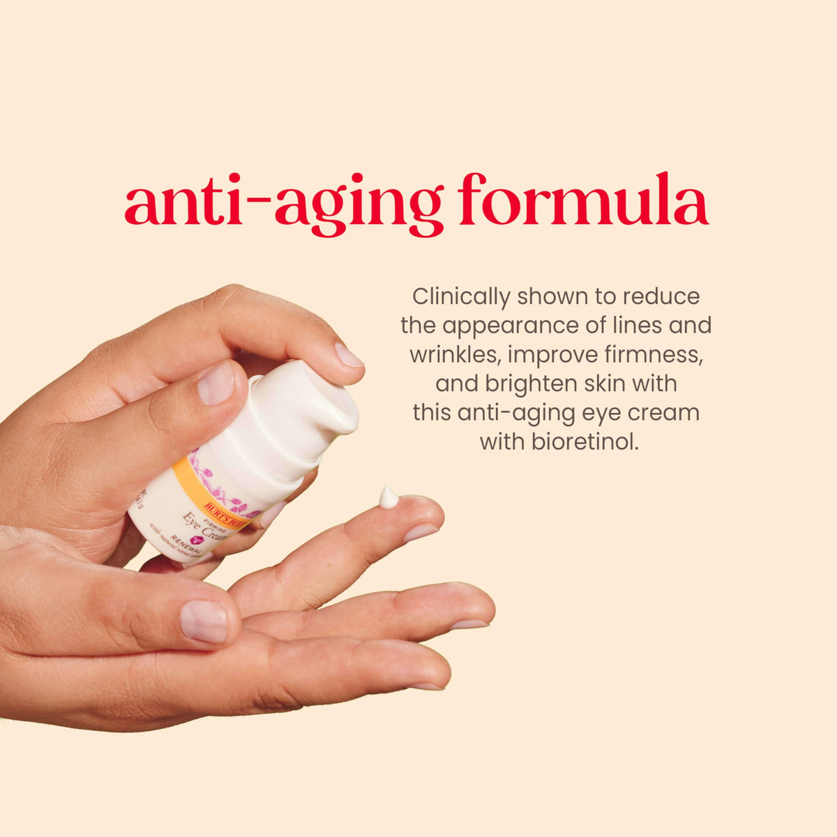 Burt's Bees Renewal Firming Eye Cream 0.5 oz back view