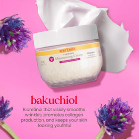 Burt's Bees Renewal Firming Face Cream application on skin