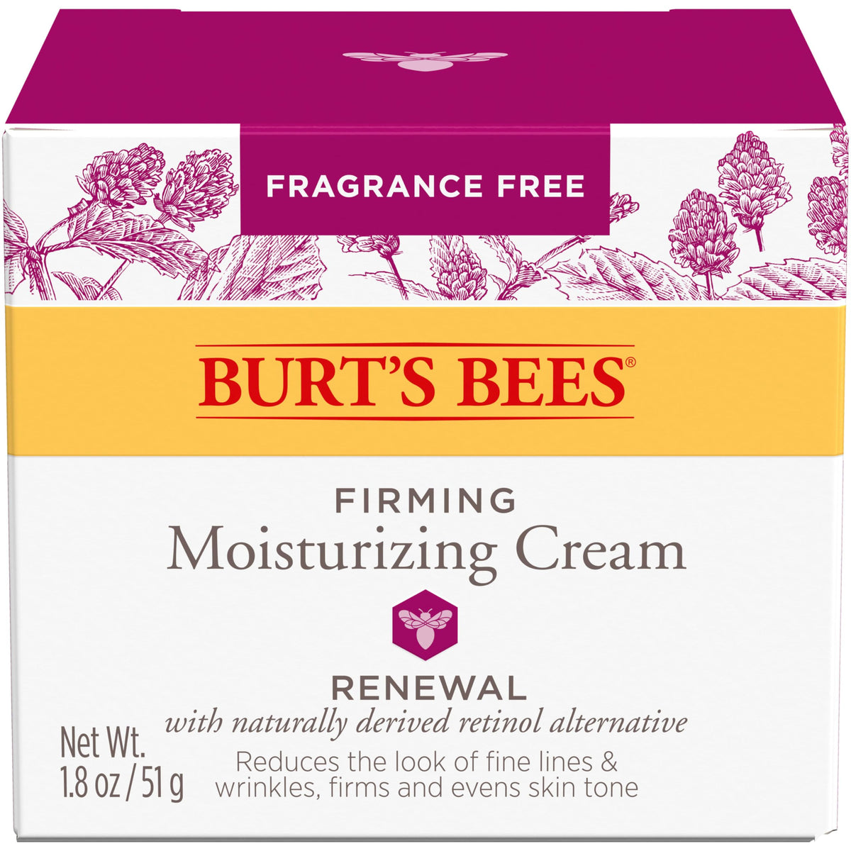 Burt's Bees Renewal Firming Face Cream close-up of texture