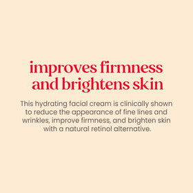 Burt's Bees Renewal Firming Face Cream side view showing texture
