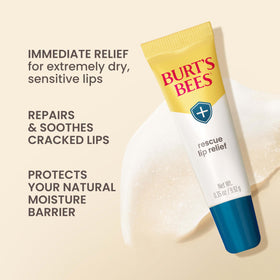 Burt's Bees Rescue Lip Relief Lip Balm packaging