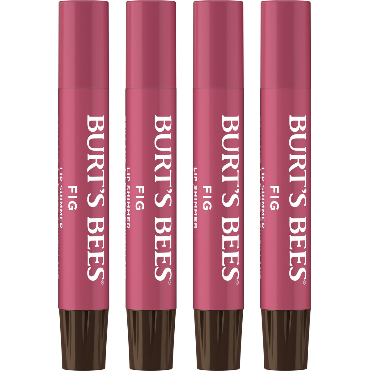 Burt's Bees Shimmer Lip Tint Set 4-Pack Fig shade front view