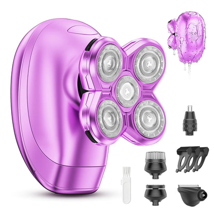 Burtily Women's Electric Razor front view in purple