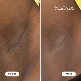 Bushbalm Bermuda Dark Spot Exfoliating Scrub application on skin