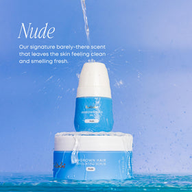 Bushbalm scrub application on skin