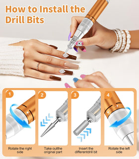 buways Electric Nail Drill packaging and contents