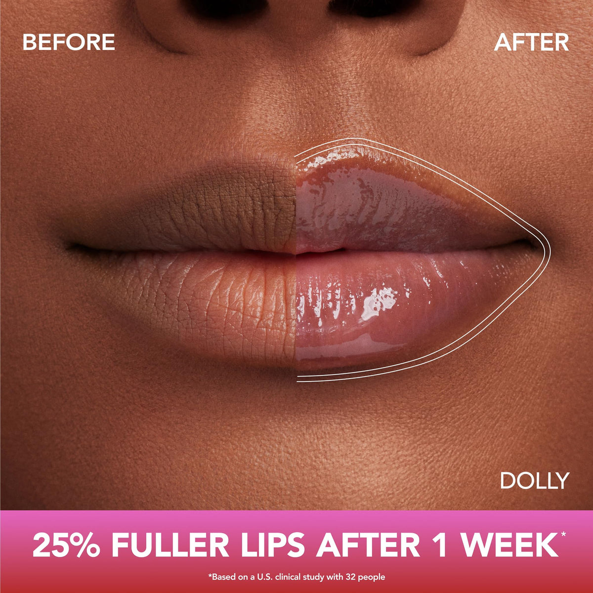 Buxom Full-On Glossy Lip Oil Dolly close-up of texture