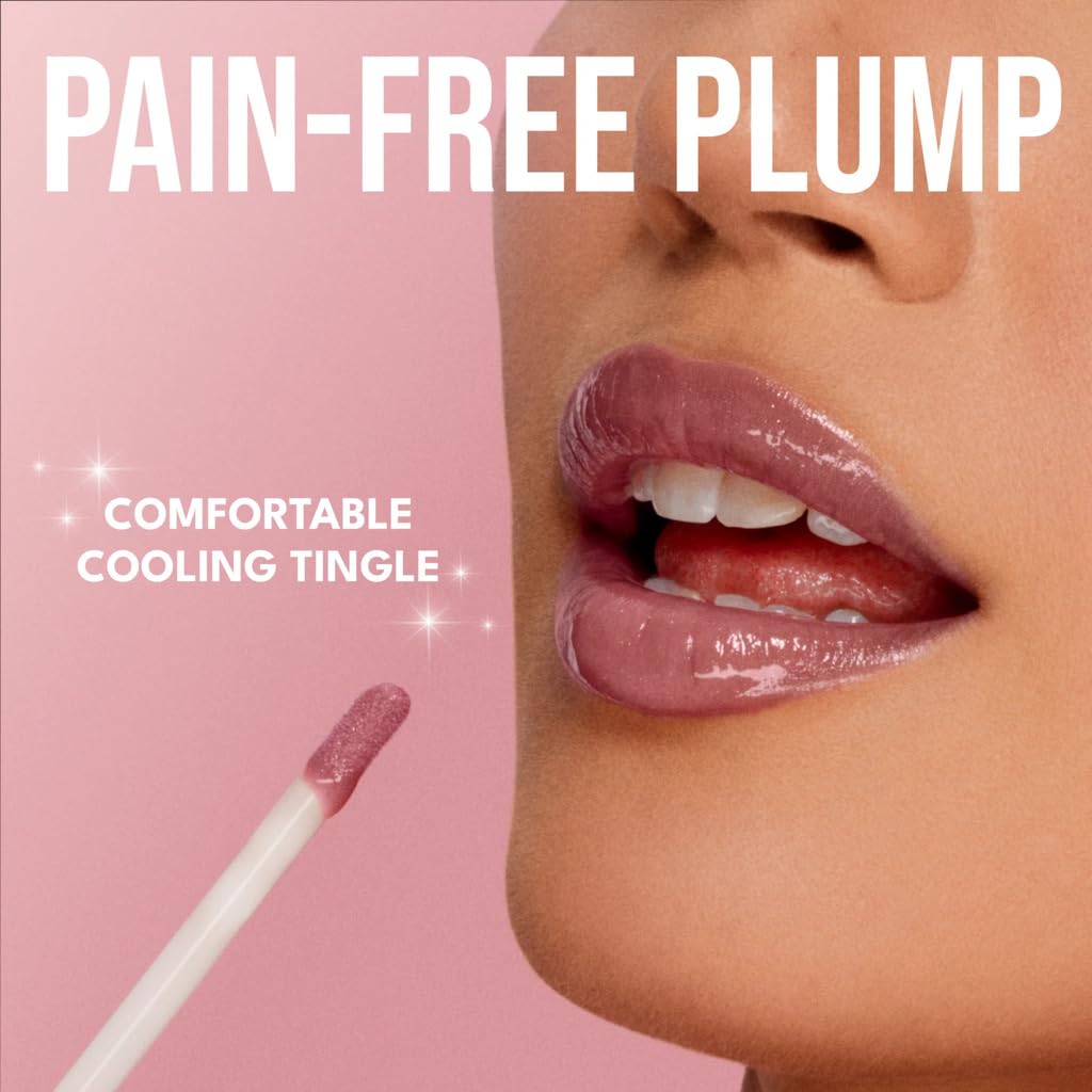 Buxom Full-On Plumping Lip Polish Dylan applied on lips