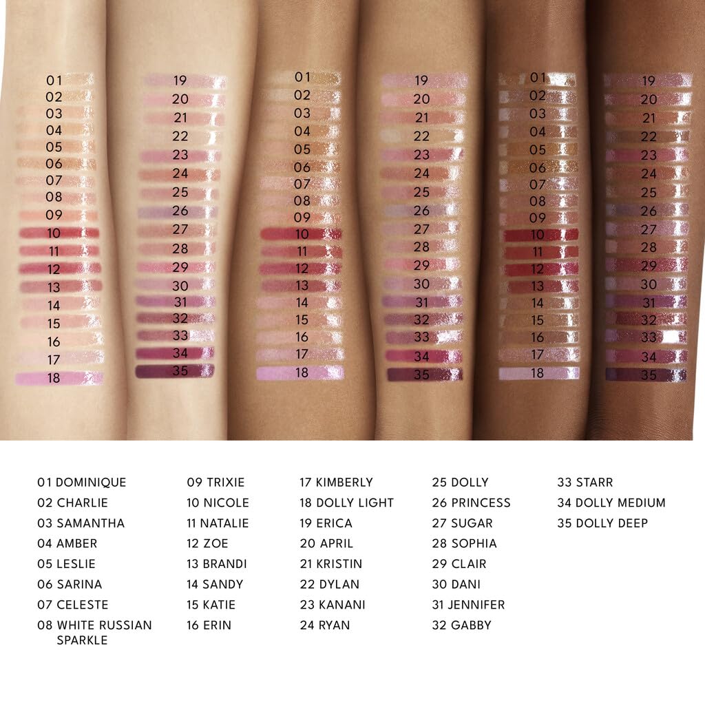 Buxom Full-On Plumping Lip Polish Gloss Sandy on model