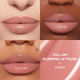 Buxom Full-On Plumping Lip Polish Gloss Sandy swatch on skin