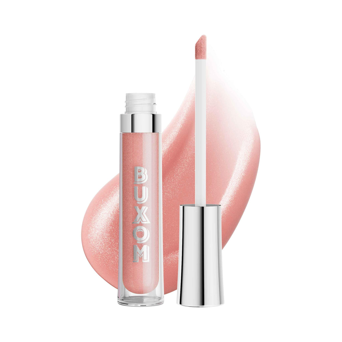 Buxom Full-On Plumping Lip Polish White Russian Sparkle front view