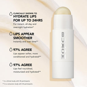 Buxom Power-Full Plump Lip Butter Balm on lips
