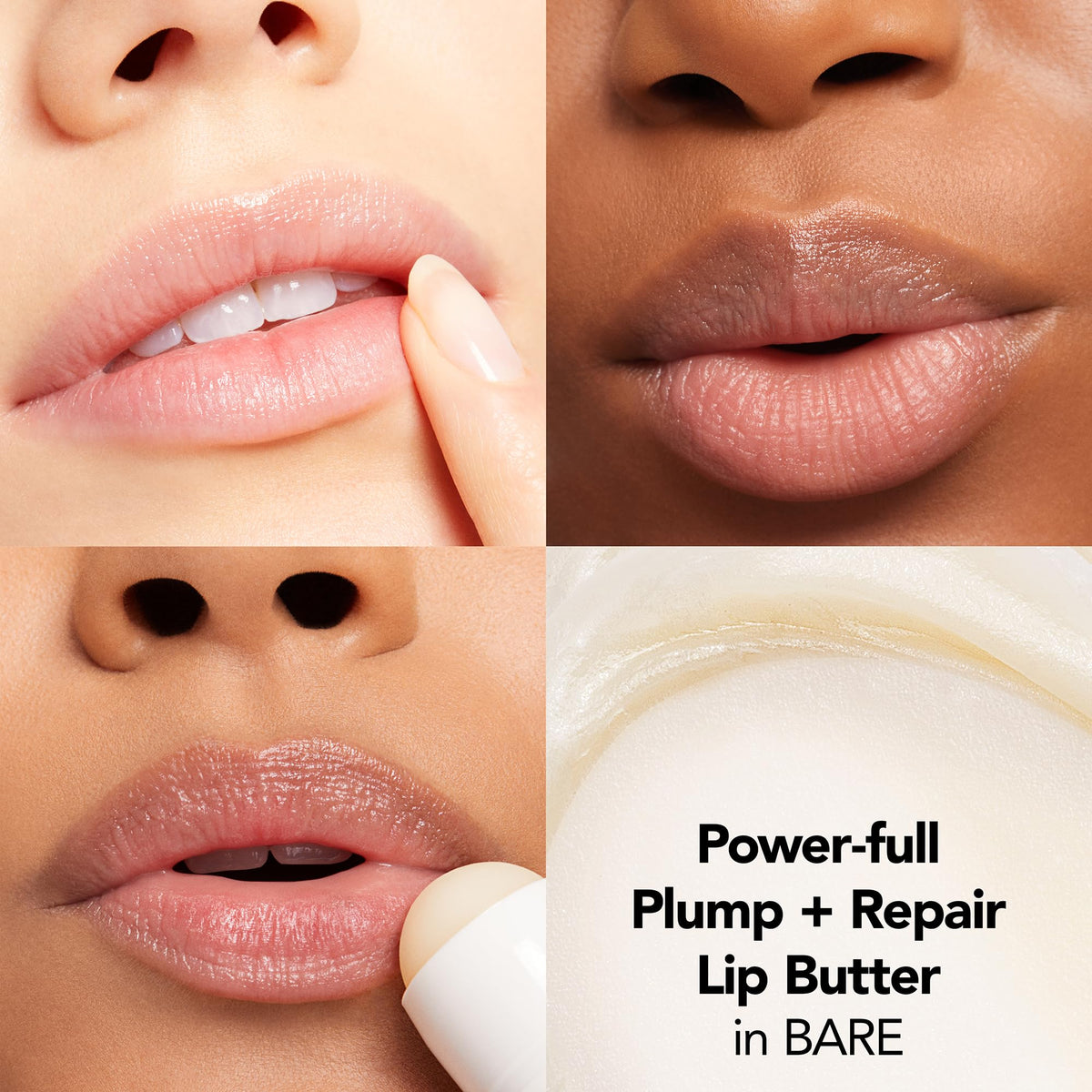 Buxom Power-Full Plump Lip Butter Balm, open with product visible