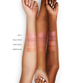 Buxom Power-Full Plump Tinted Lip Balm First Crush texture close-up