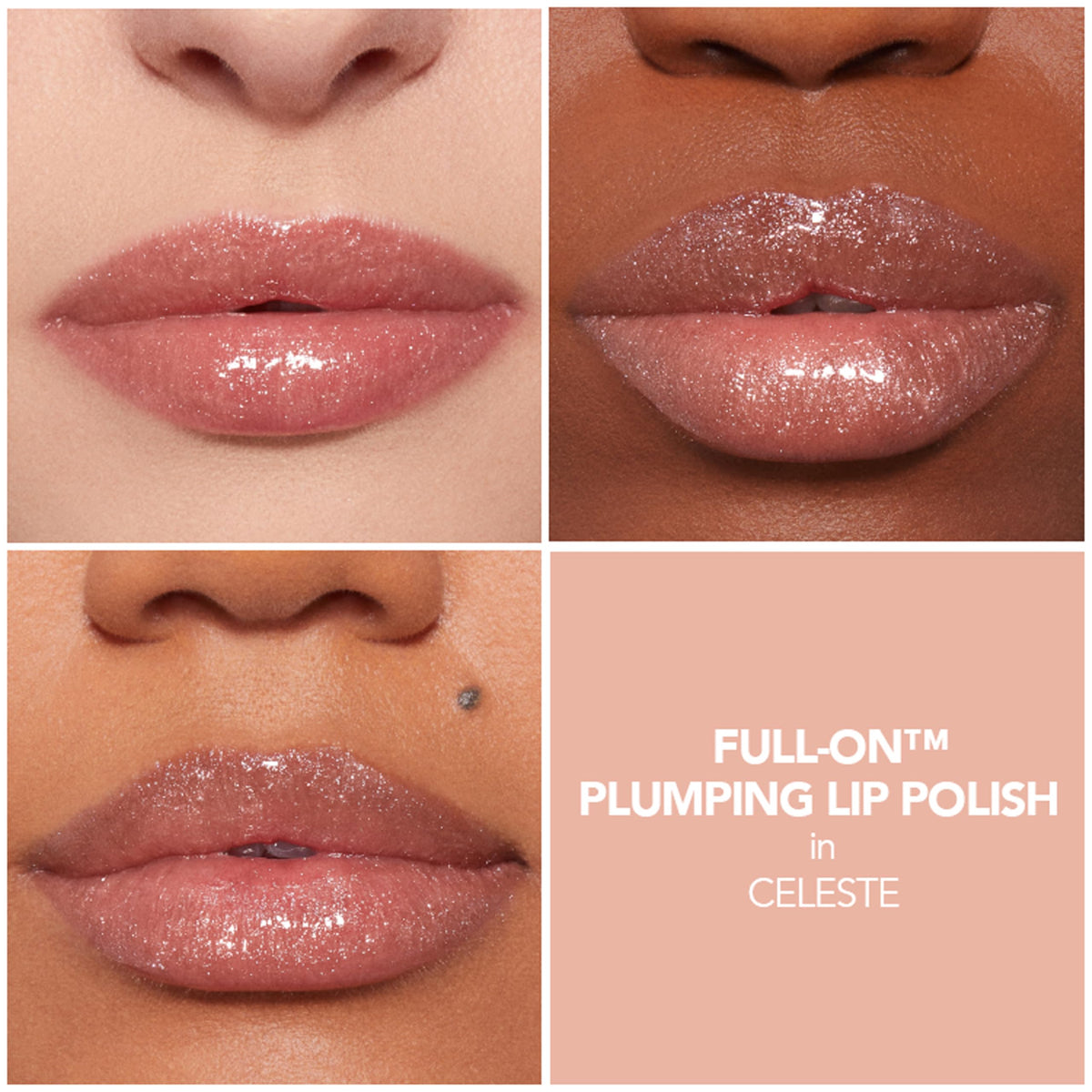 Buxom Power-Full Plumping Lip Balm Celeste swatch