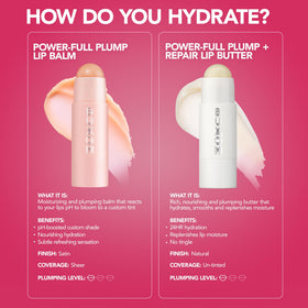 Buxom Power-Full Plumping Lip Balm Inner Glow texture on hand