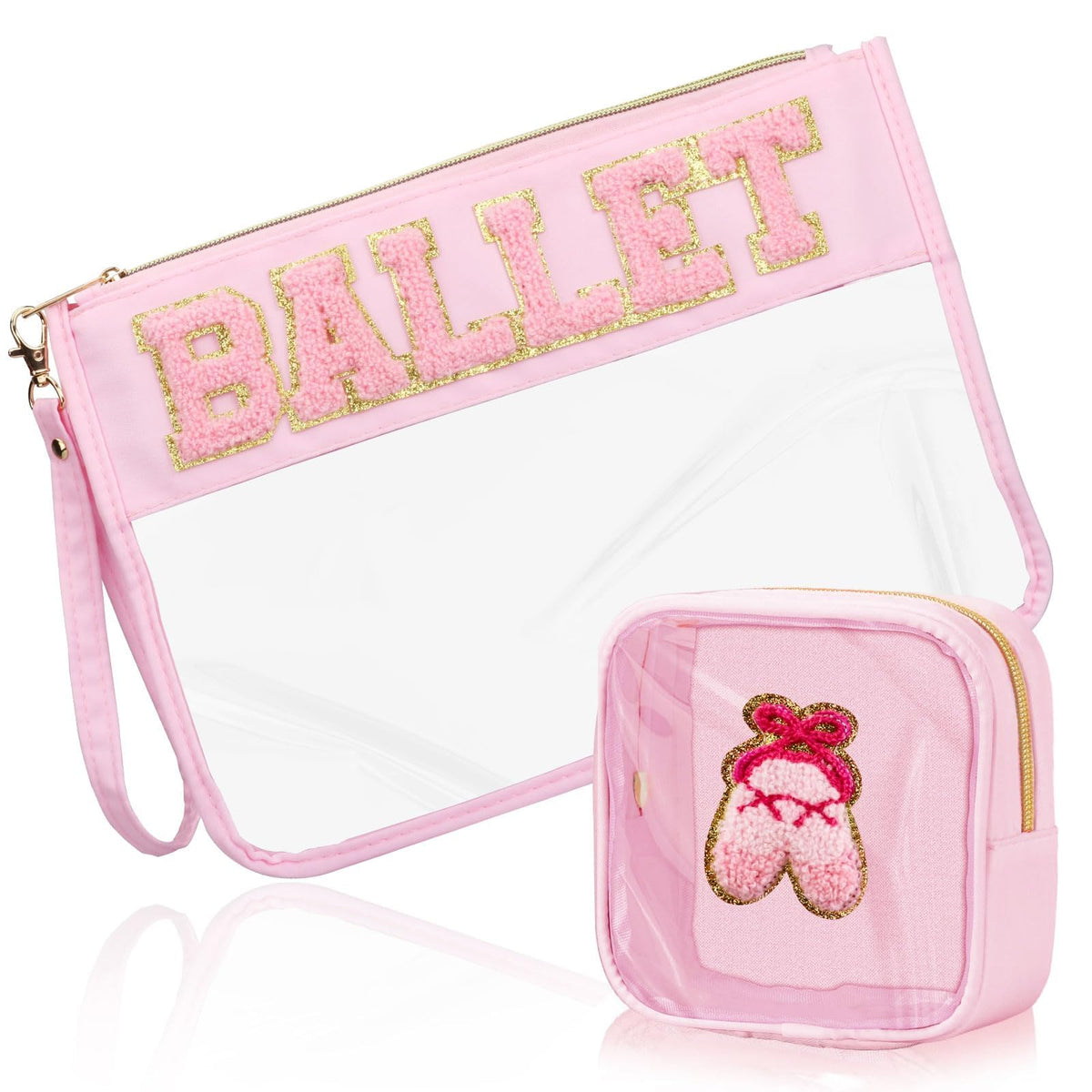 BuyCard Ballet Gifts Cosmetic Makeup Bag Set front view