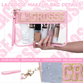BuyCard Lacrosse Cosmetic Bag Set small accessory case with embroidery