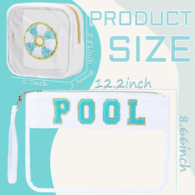 BuyCard large waterproof cosmetic bag with zipper closure