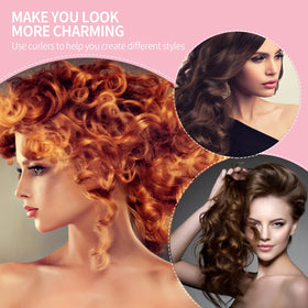 Buytta Flexi Rods Curlers in use on long hair
