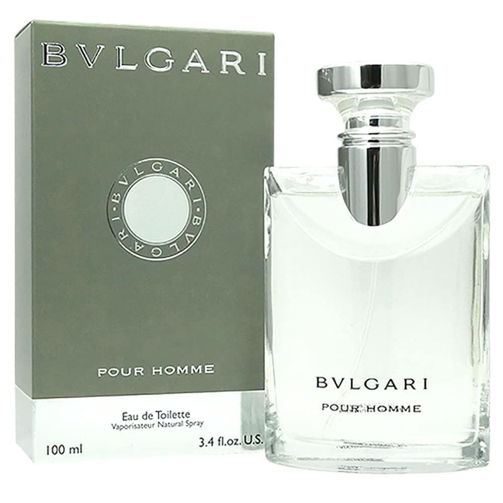 BVLGARI Eau de Toilette Spray for Men 3.4 Ounce close-up of bottle