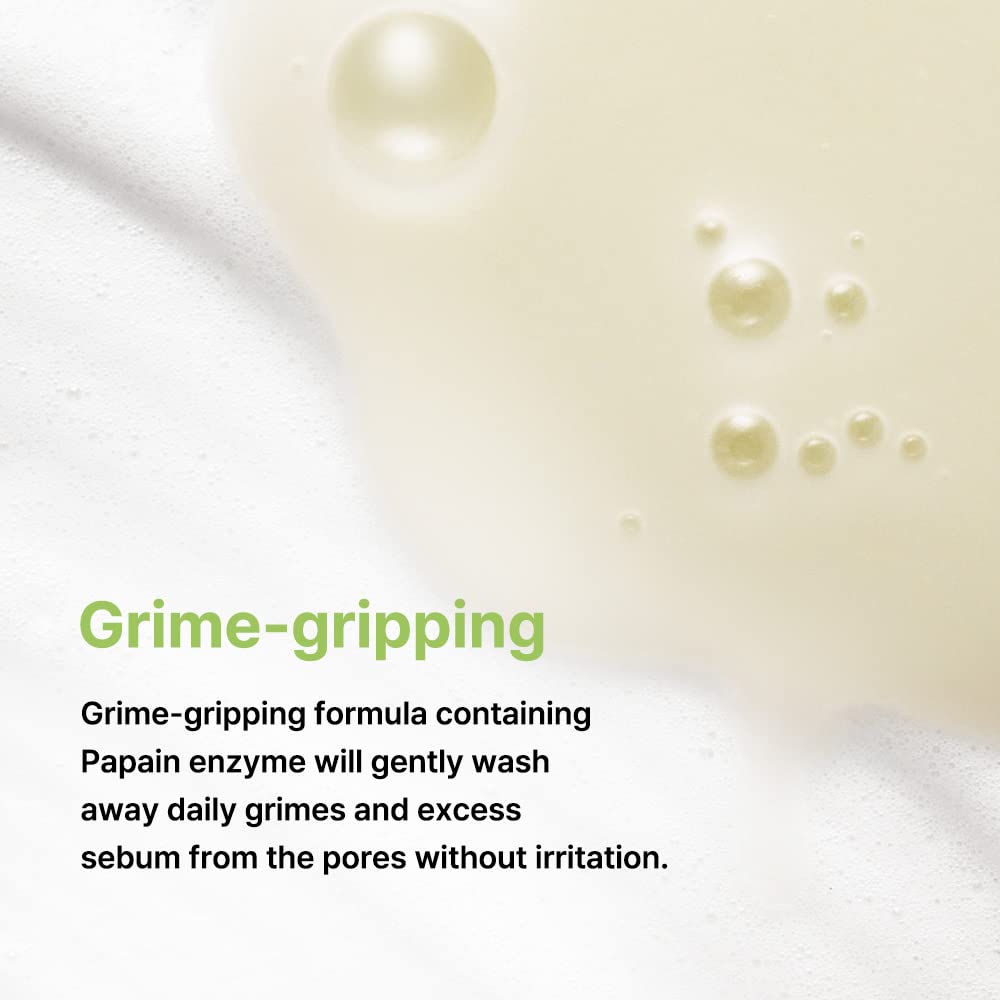 BY WISHTREND Green Tea & Enzyme Milky Foaming Wash packaging detail