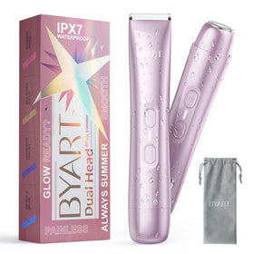 BYART Bikini Trimmer for Women front view with pink design