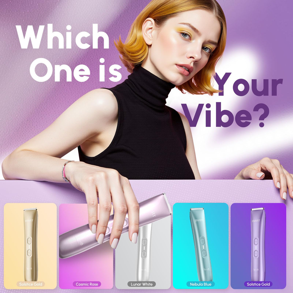 BYART Bikini Trimmer packaging with product details