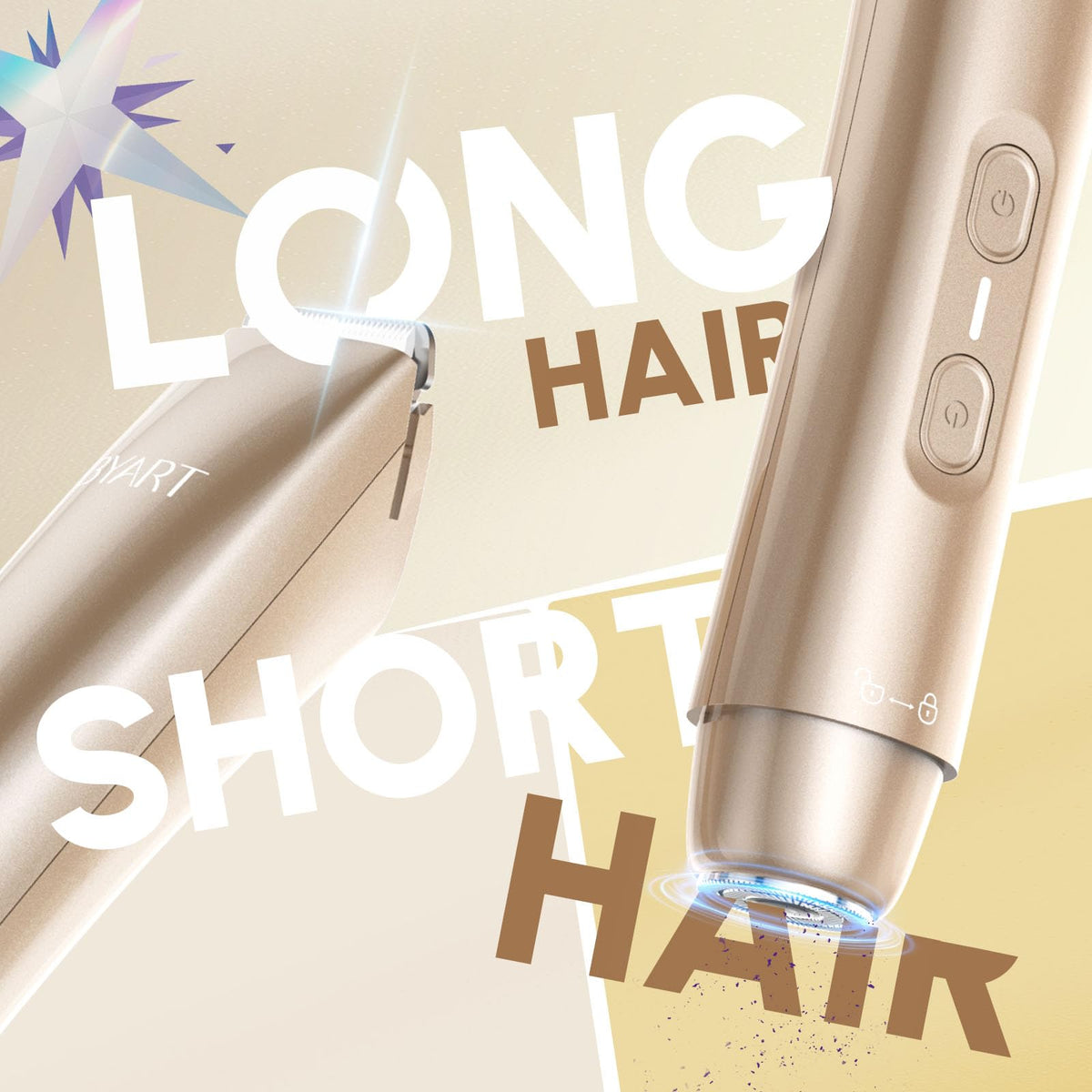 BYART Pubic Hair Trimmer packaging and accessories