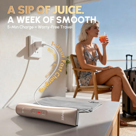 BYART trimmer being used in a bathroom setting