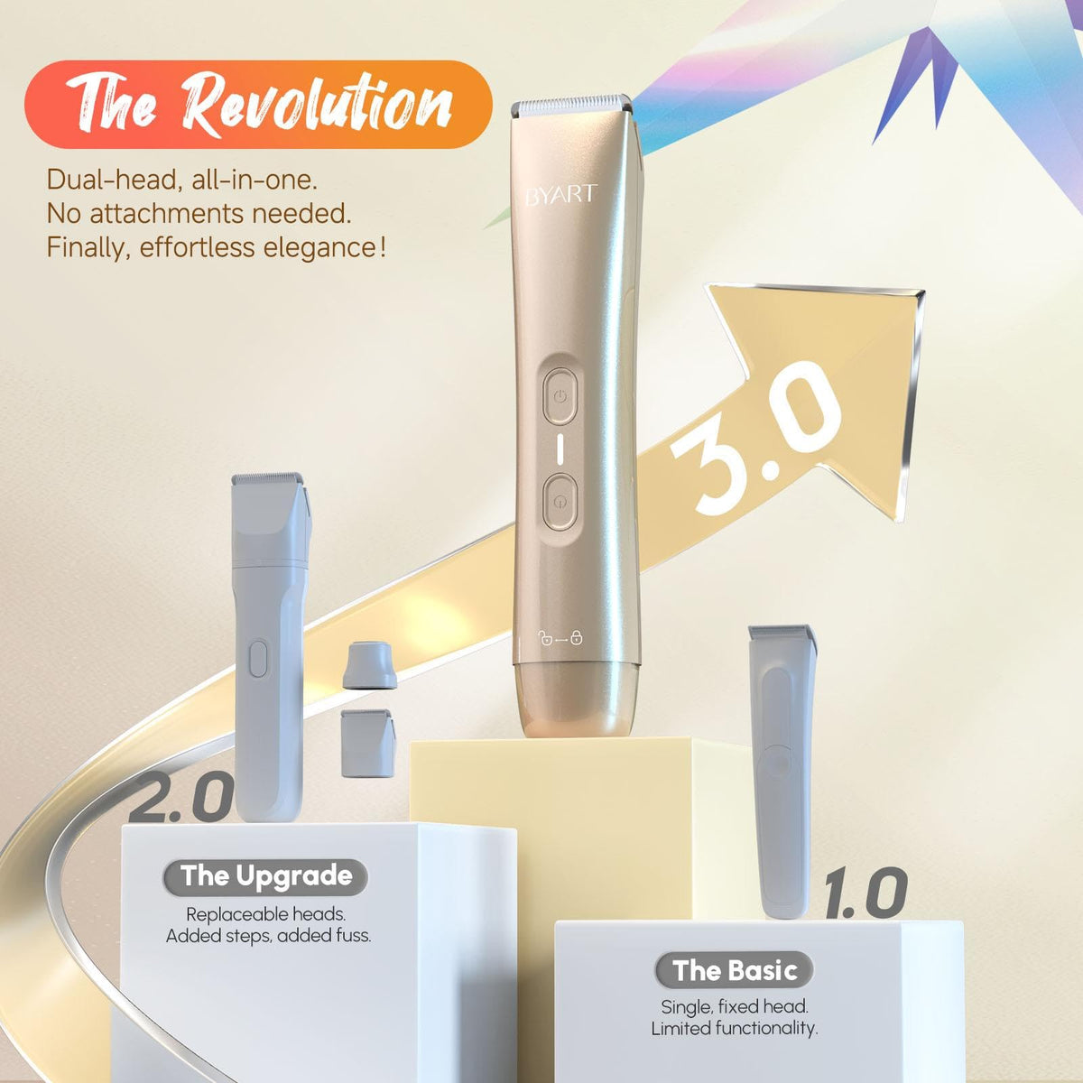 BYART trimmer in a glittering gift box