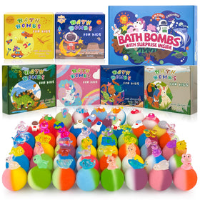 BYGGVIR 48pcs Bath Bombs gift set with colourful packaging