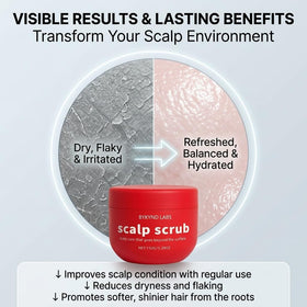 BYKYND LABS Avocado Oil Scalp Scrub application on scalp