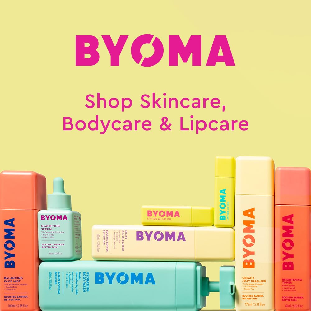 BYOMA Brightening Body Lotion with fresh flowers