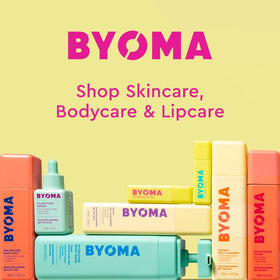 BYOMA Brightening Body Lotion with fresh flowers