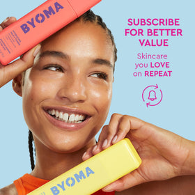 BYOMA Brightening Lotion application on skin