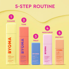 BYOMA Hydrating Serum displayed with natural elements