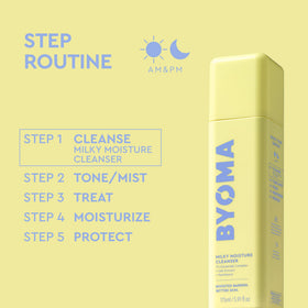 BYOMA Milky Moisture Cleanser in a skincare routine