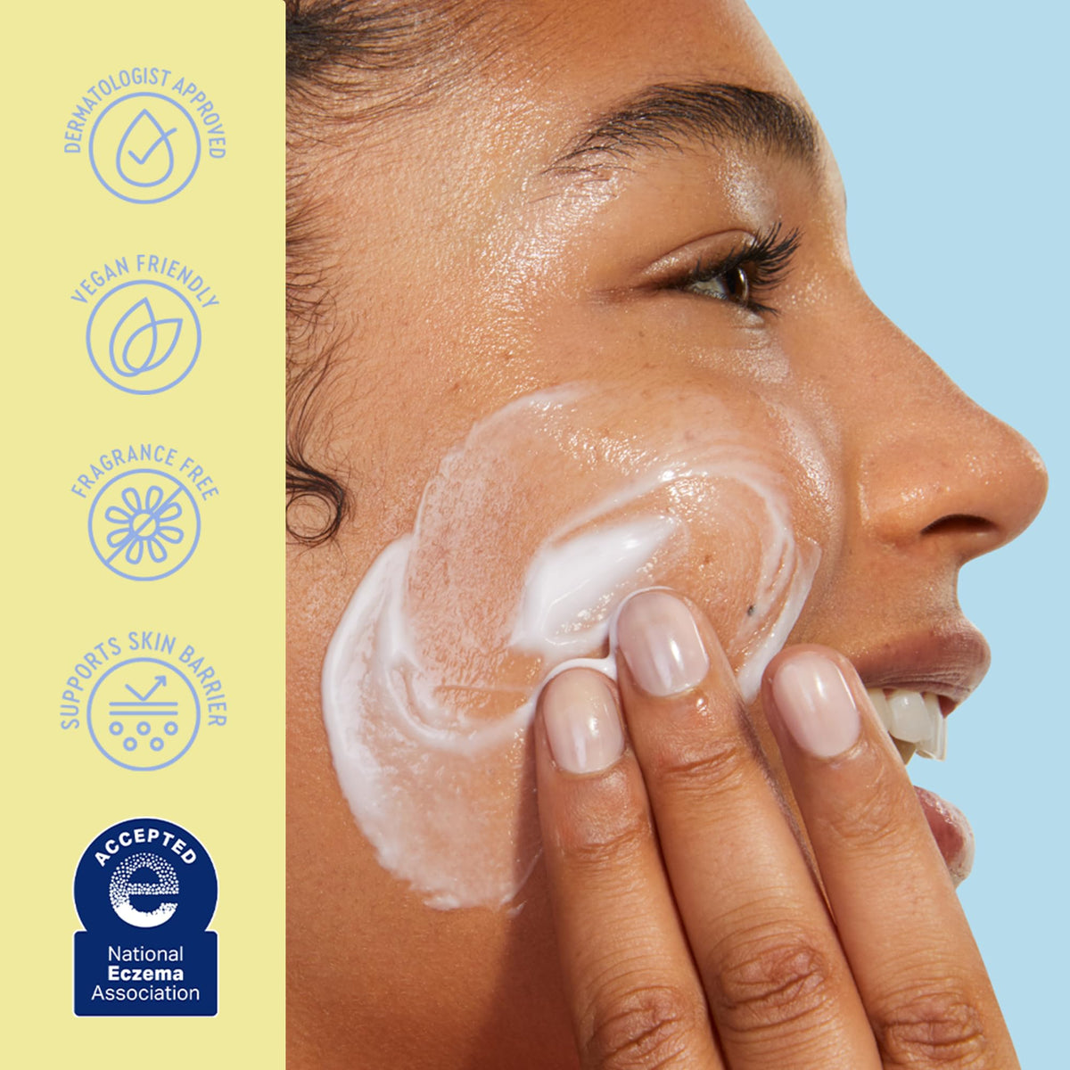 BYOMA Milky Moisture Cleanser with ingredients displayed