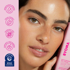 BYOMA Moisturizing Gel Cream application on skin