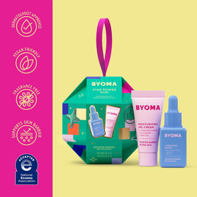 BYOMA Star Power Duo serum and cream side by side